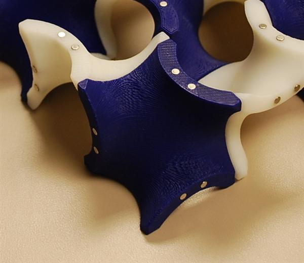 Gyroid Magnetic Assembly Blocks